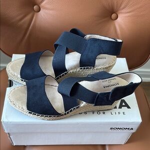 Sonoma Women's Navy Espadrille Sandals